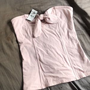 EXPRESS brand new  baby pink tube top shirt